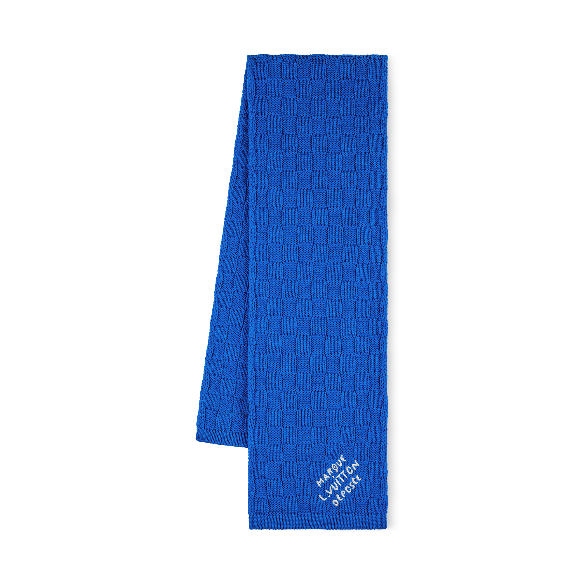Damier Snug Scarf - Luxury S00 Blue | LOUIS VUITTON